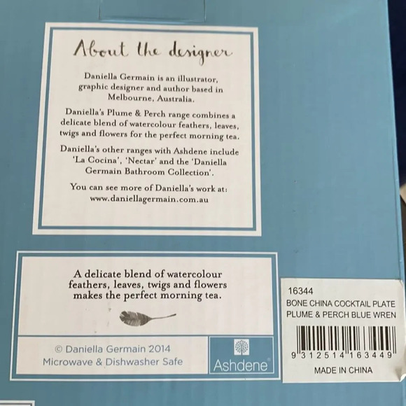 Plum & Perch Fine Bone China dessert plate - Picture 6 of 7